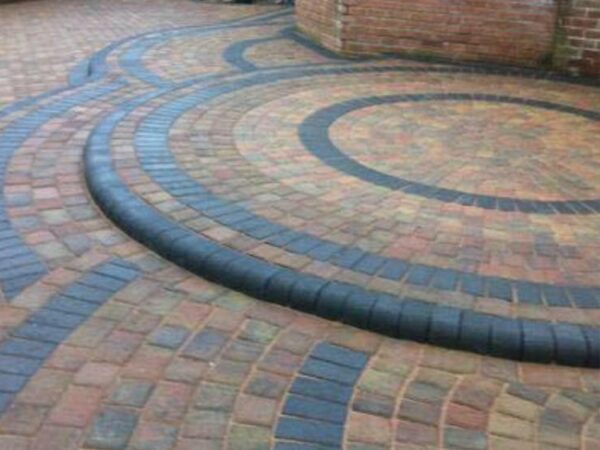 Step Built With Kerbs And Paving