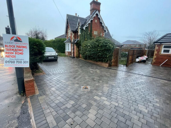 Tumbled Tegula Paved Driveway With Drainage In Rugby (4)