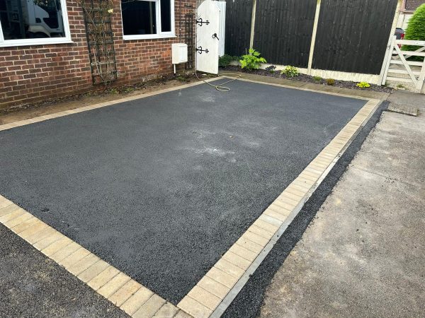 Our workers laying a driveway in Alcester