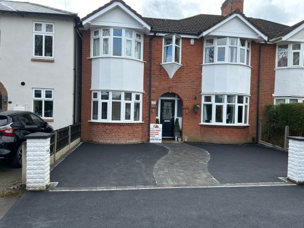 Our workers laying a driveway in Atherstone