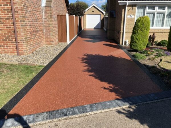 Our workers laying a driveway in Collycroft