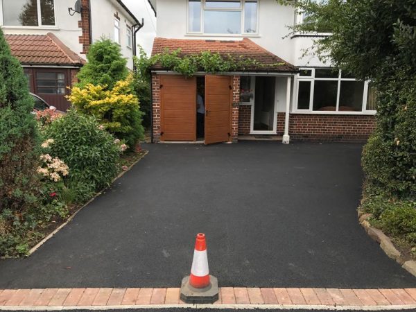 Our workers laying a driveway in Dunnington