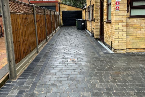 Our workers paving a driveway in Attleborough