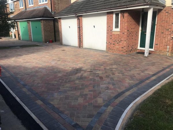 Our workers paving a driveway in Coleshill