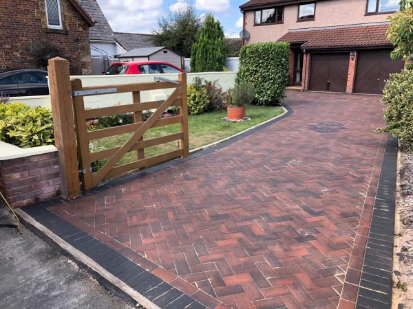 Our workers paving a driveway in Collycroft