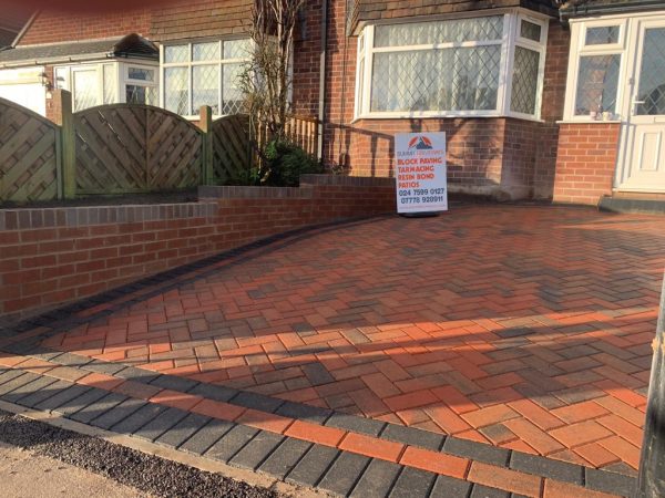 Our workers paving a driveway in Cubbington