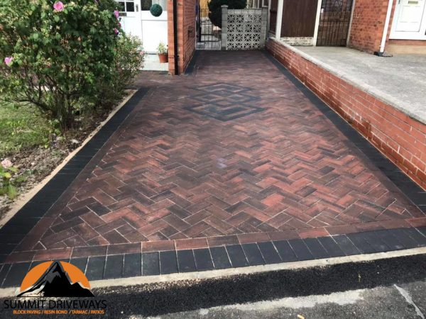 Our workers paving a driveway in Warton