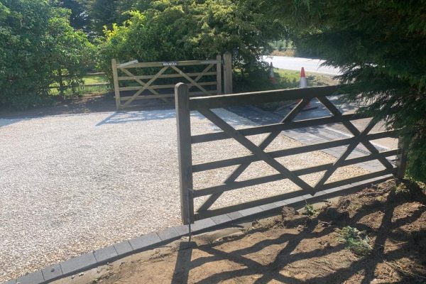 Our workers on a driveway in Alcester