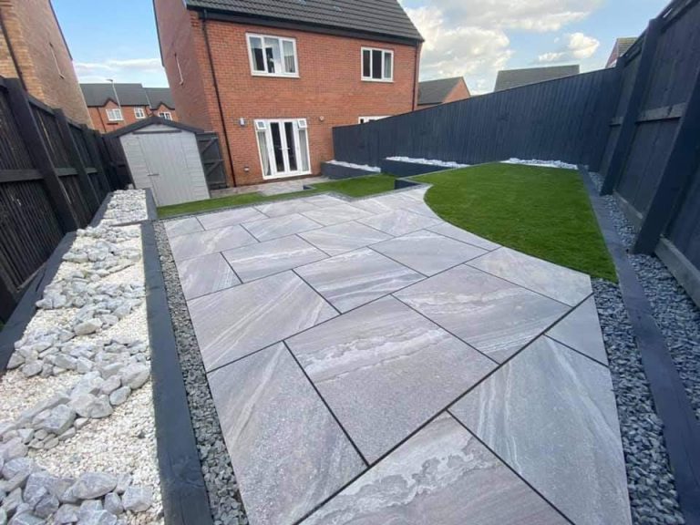 Patio Installation in Atherstone, Warwickshire, CV9 1AY