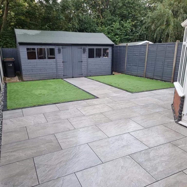 Patio Installation in Studley, Warwickshire, B80 7AH