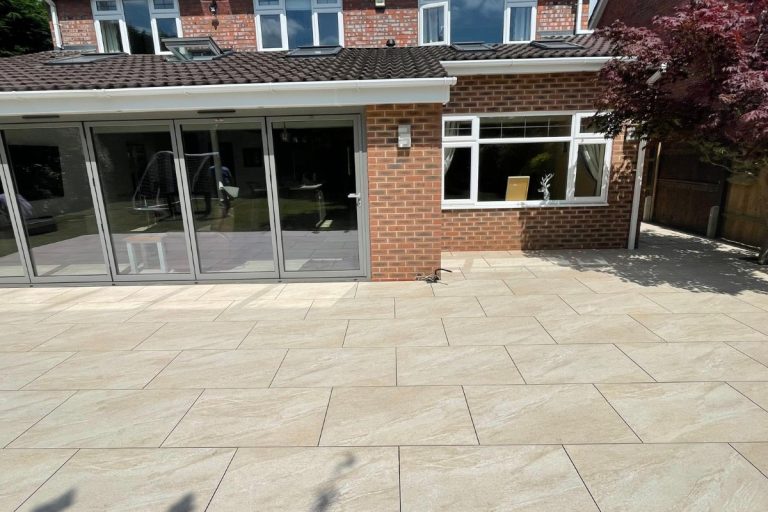 Porcelain Patio Installation in Binley Woods, Warwickshire, CV3 2DW