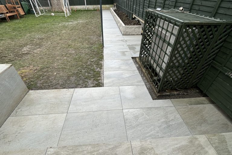 Porcelain Patio Installation in Cubbington, Warwickshire, CV32 7XT