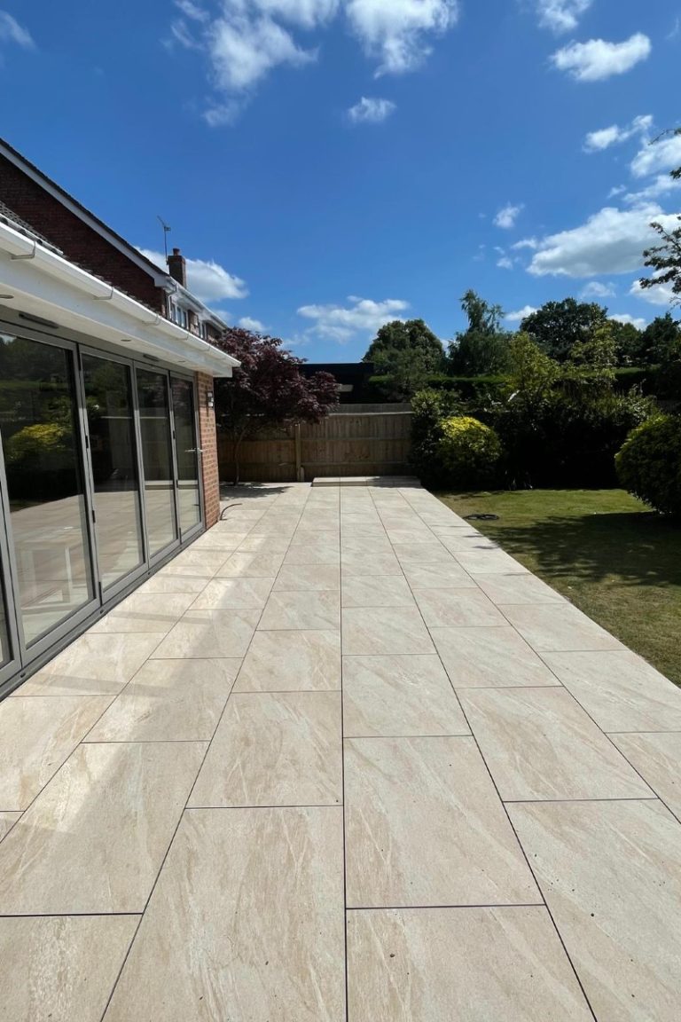 Porcelain Patio Installation in Hartshill, Warwickshire, CV10 0SR