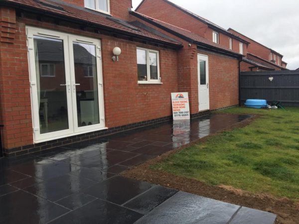 Patio installation in Dordon, Warwickshire, B78 1QA