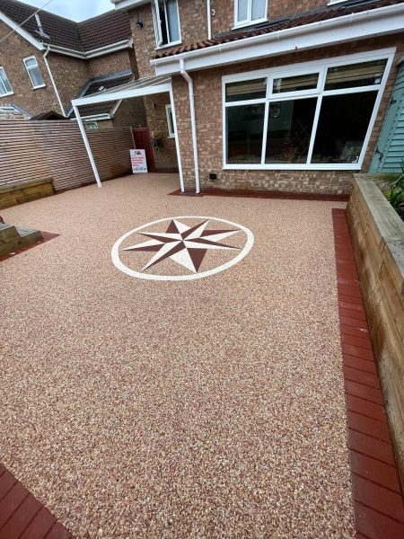 Our workers on a driveway in Alcester