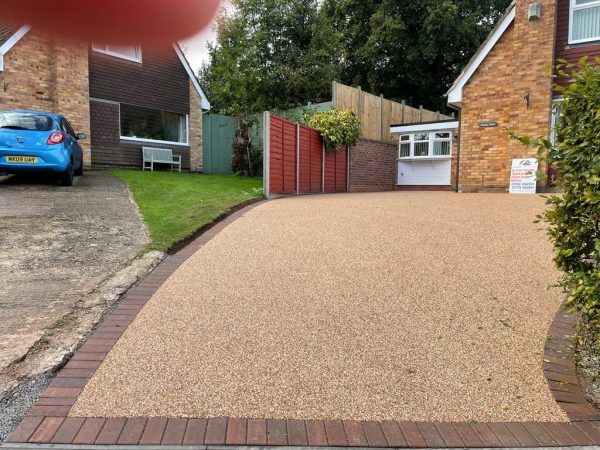 Our workers on a driveway in Blackwell