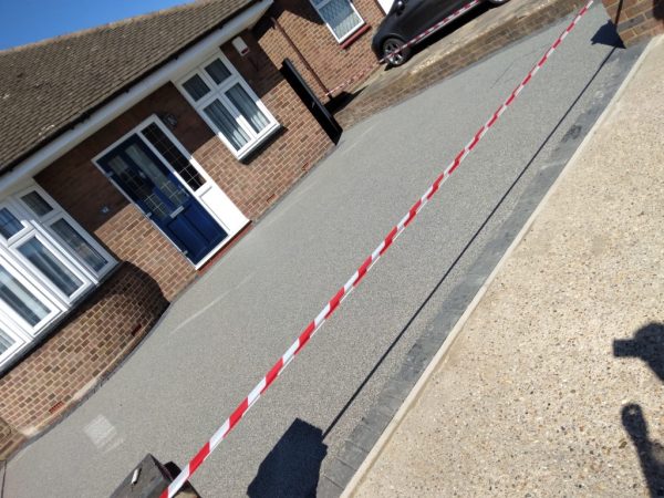 Our workers on a driveway in Warton