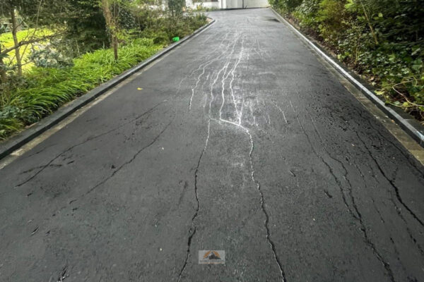 Sma Driveway With Tegula Paved Border And Apron In Rugby (6)