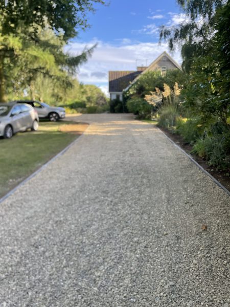 Gravel driveway installation in Rugby